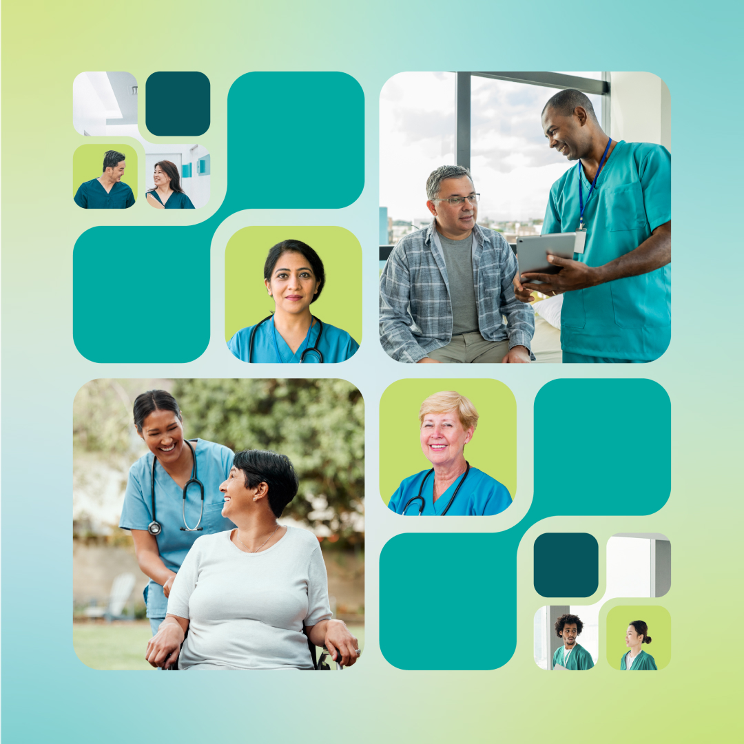 Un collage de la diversité d’infirmières et d’infirmiers et de patients de l’Ontario.