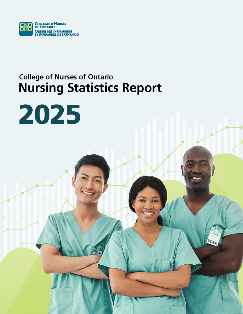 The cover of CNO’s Nursing Statistics Report 2025.