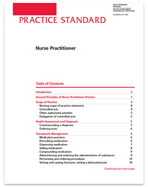 NP practice standard